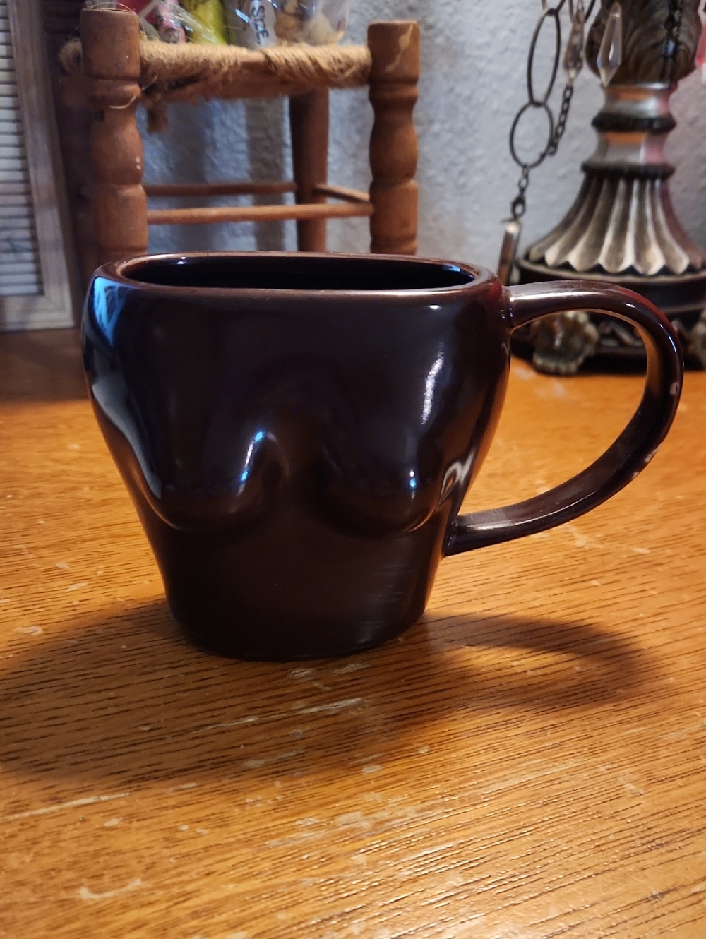 Urban Outfitters Brown Ceramic Woman Coffee Mug